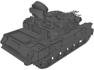 ZSU-23-4M Shilka 3D Model