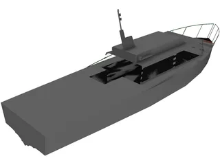 Small Boat 3D Model