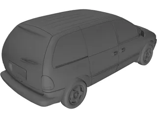 Dodge Caravan (2000) 3D Model