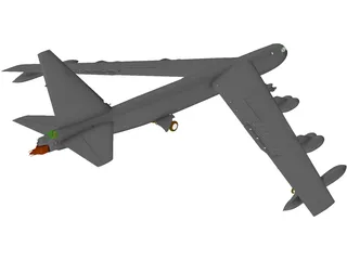 Boeing B-52 Stratofortress 3D Model