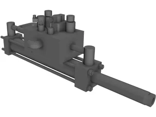 Hidraulic Actuator 3D Model