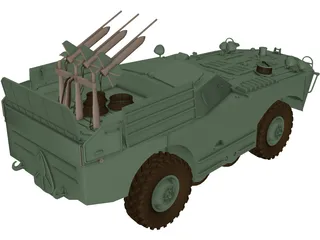 BRDM-1 and AT1 Snapper 3D Model