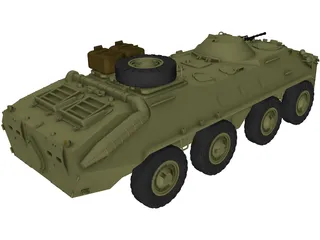 BTR-70 3D Model