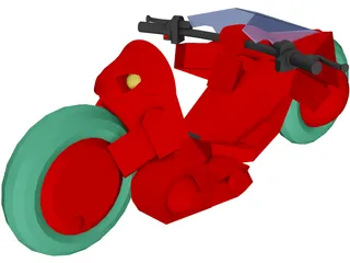 Akira Bike 3D Model