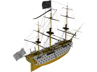 HMS Victory 3D Model