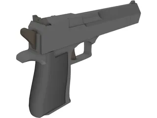 .45 Magnum Desert Eagle 3D Model