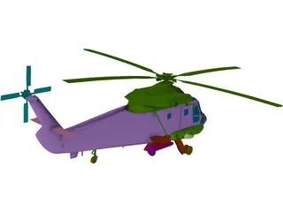 Kaman SH-2F Seasprite 3D Model