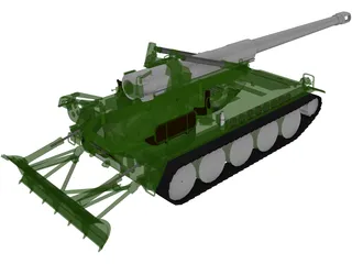 M110 A2 (203mm) 3D Model