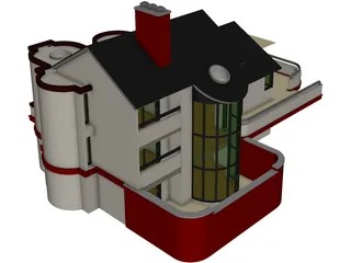 House Multi Level 3D Model