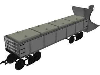 Snow Plow 500 Line 3D Model