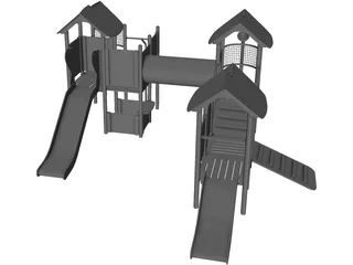 Kids Outdoor Playset 3D Model