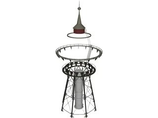 Water Tower 3D Model