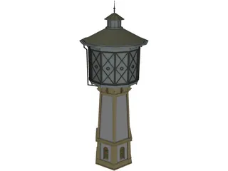 Water Tower 3D Model