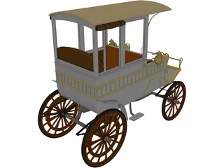 Woods Station Wagon (1900) 3D Model