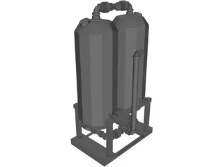 Industrial Air Dryer 3D Model