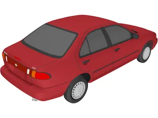 Nissan Sentra GXE (1996) 3D Model