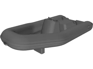 Tender Boat Inflatable [+Jet] 3D Model