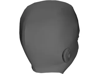 Head Female 3D Model