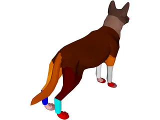 Dog German Shepherd 3D Model