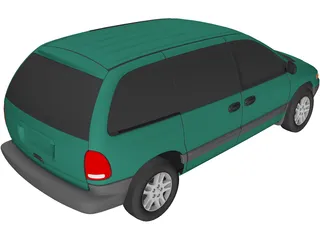 Plymouth Voyager SE (1996) 3D Model