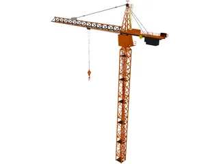 Tower Crane 3D Model