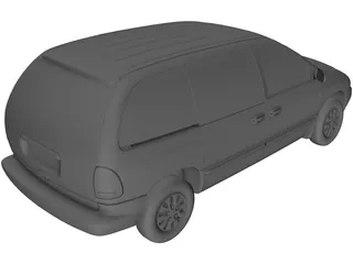 Plymouth Voyager (1997) 3D Model