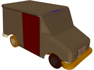 Mail Truck 3D Model