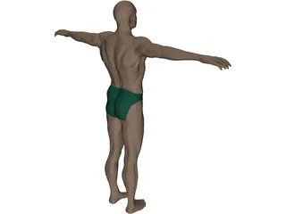 Swimmer Athlete 3D Model