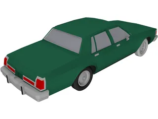Oldsmobile Delta 88 (1985) 3D Model