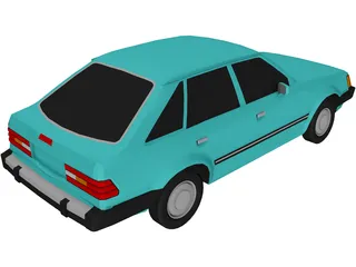 Ford Escort (1988) 3D Model