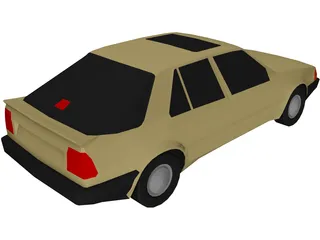 SAAB 9000 (1990) 3D Model