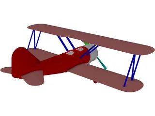 Biplane 3D Model