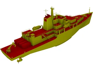 Survey Vessel T-AGS 60 Class 3D Model