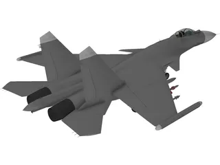 Sukhoi Su-27 Flanker 3D Model