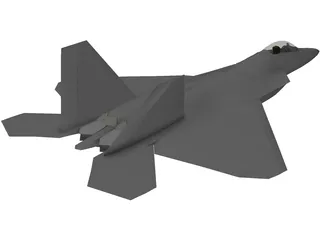 F-22 Raptor 3D Model