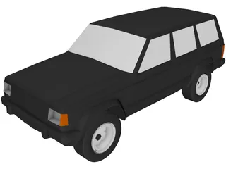 Jeep Cherokee (1986) 3D Model