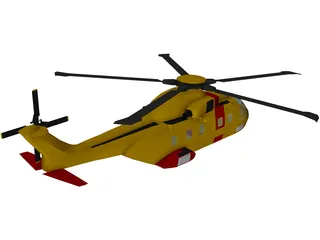 AgustaWestland AW101 EH-101A Merlin 3D Model