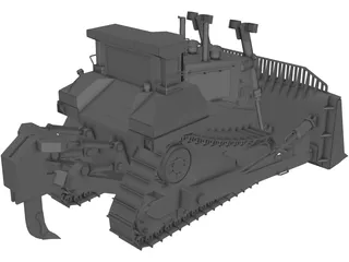 Bulldozer D-11 3D Model