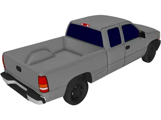 Chevrolet Silverado Extended Cab (2000) 3D Model
