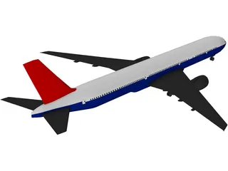 Boeing 777-300 3D Model