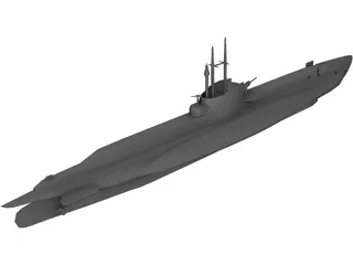 HMS Seawolf 3D Model