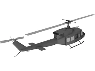 Bell UH-1N 3D Model