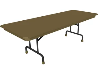 Table Folding 3D Model