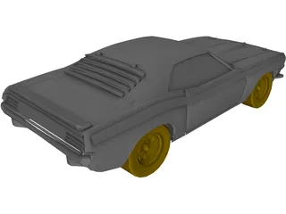 Plymouth Baracuda (1969) 3D Model