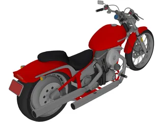 Harley-Davidson Softtail 3D Model