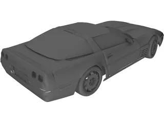 Chevrolet Corvette (1992) 3D Model