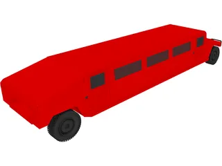 Hummer Limousine 3D Model