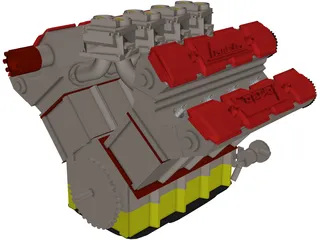 Engine Lancia 3D Model