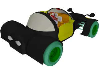 Hot Rod 3D Model