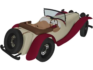 Jaguar SS2 3D Model